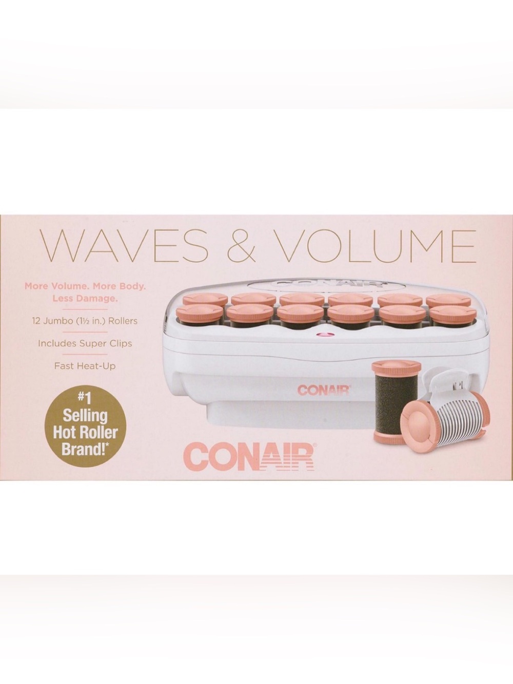 Conair 12 pc Ex Lg Flocked Rollers
